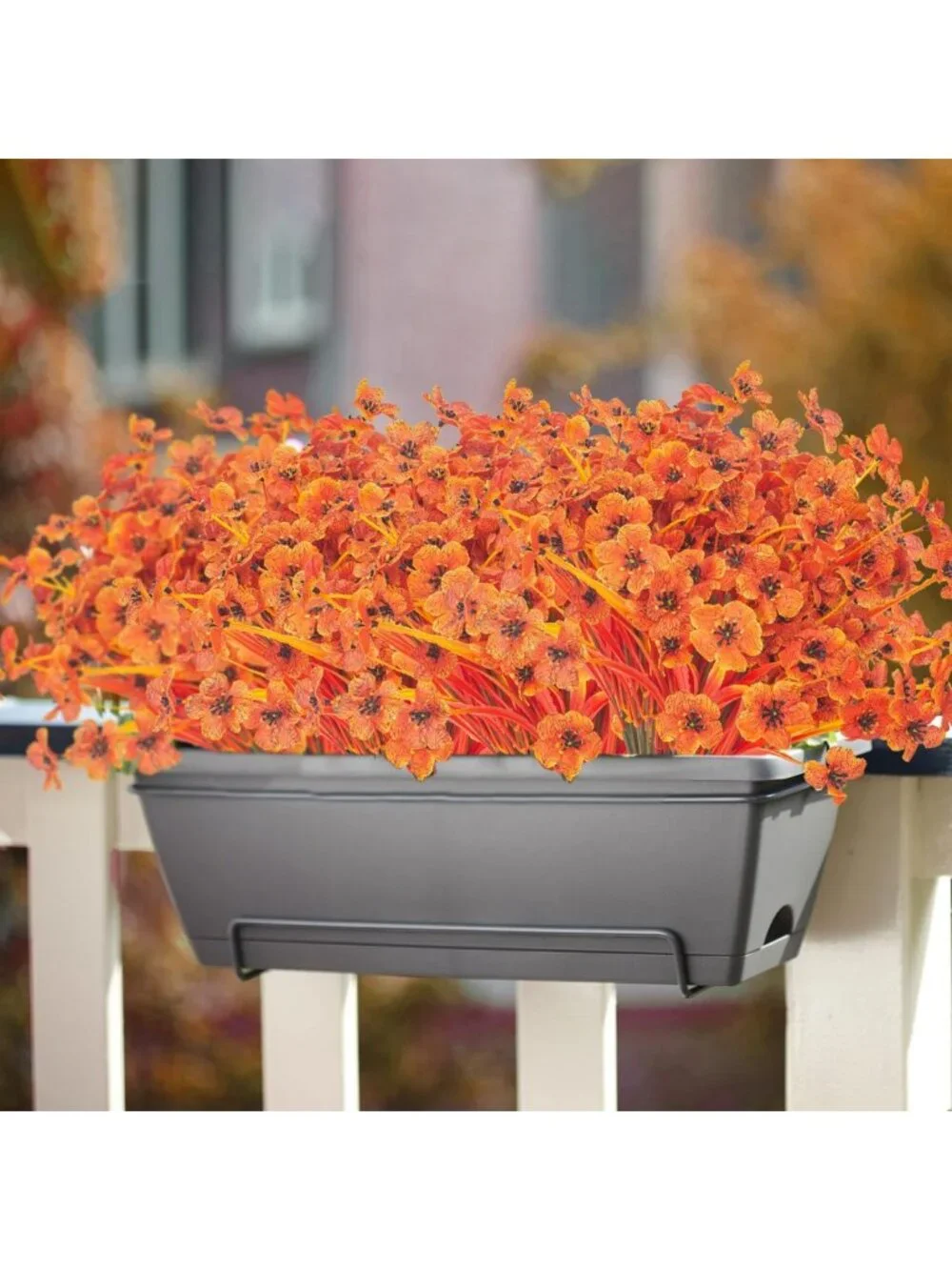 Realistic Artificial Fall Flowers - Weather-Resistant Faux Plants for Outdoor